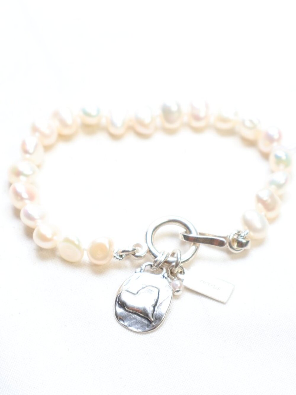 Pearly Girls .925 Sterling Silver Cultured Freshwater Pearl Bracelet $90
